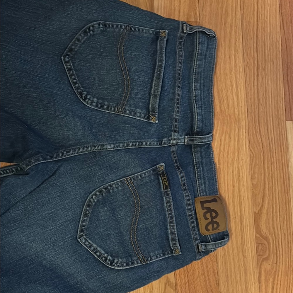 Lee Womens Relaxed Fit Dark Blue Jeans - Picture 3 of 3